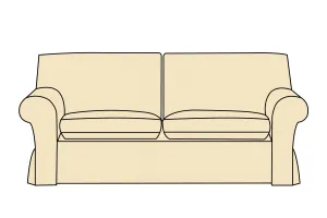 Newport | 3 Seater Extra Loose Cover | Miami Ivory