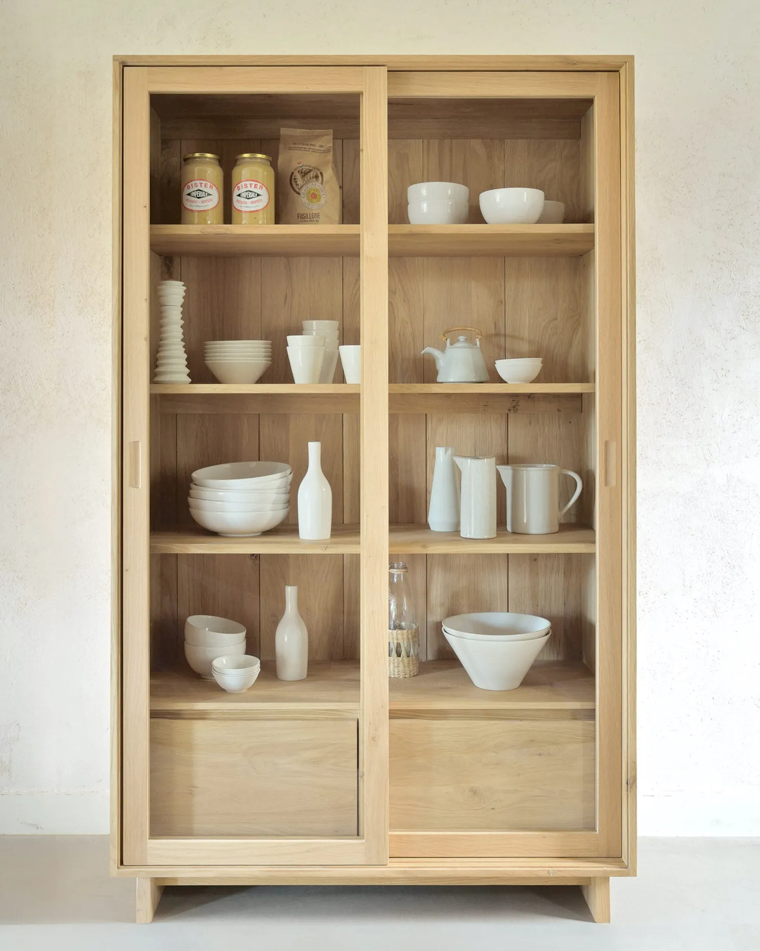 Oak Wave Storage Cupboard