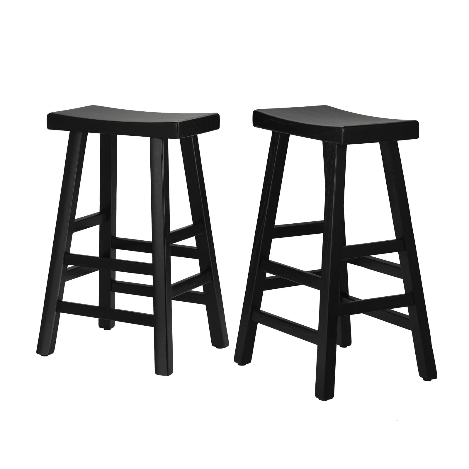 Oikiture Bar Stools Kitchen Stool Wooden Counter Chairs Barstools X2 X4