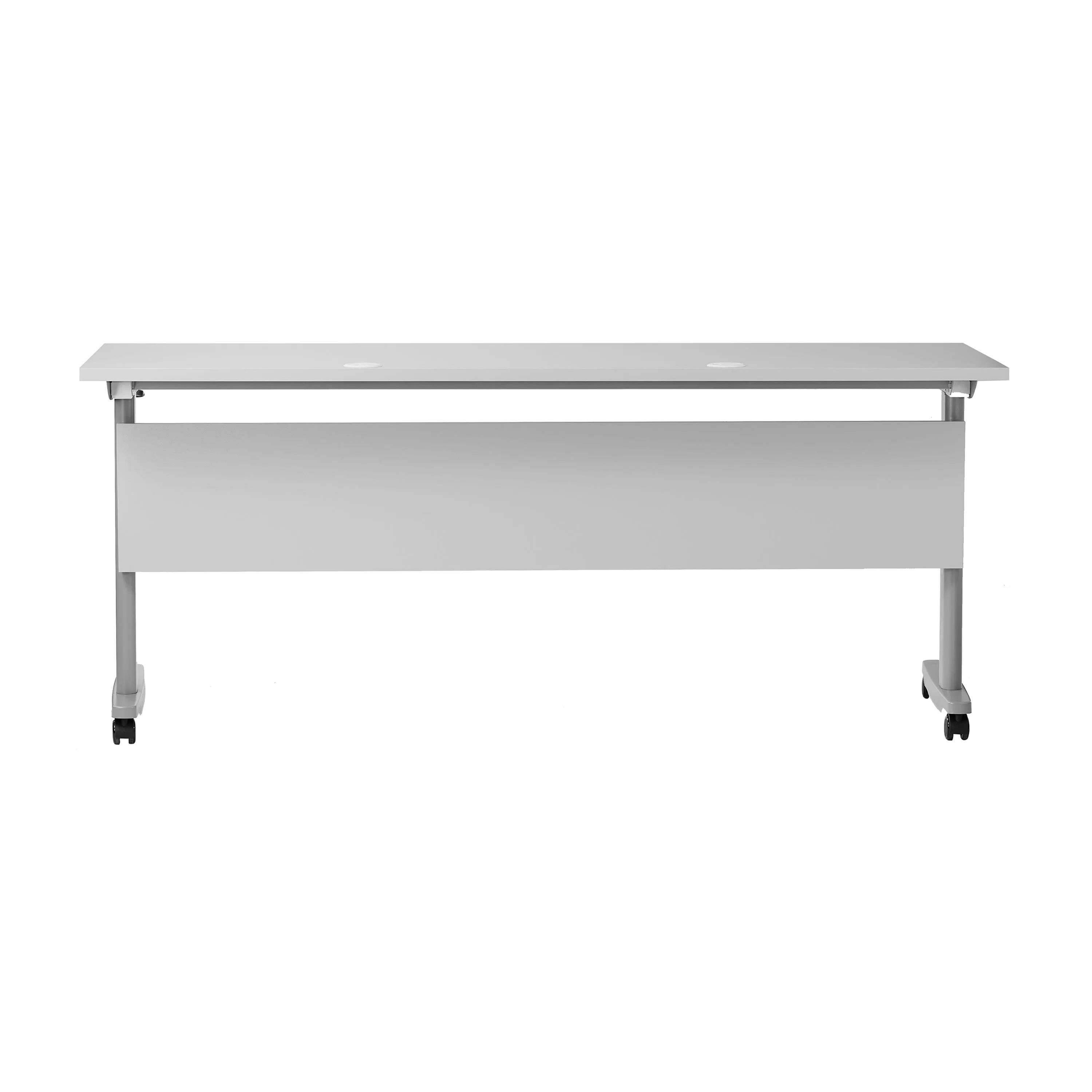 Palmer Commercial Grade Heavy-Duty Nesting Flip Training Table with T-Legs, Modesty Panel, Tabletop, and Frame