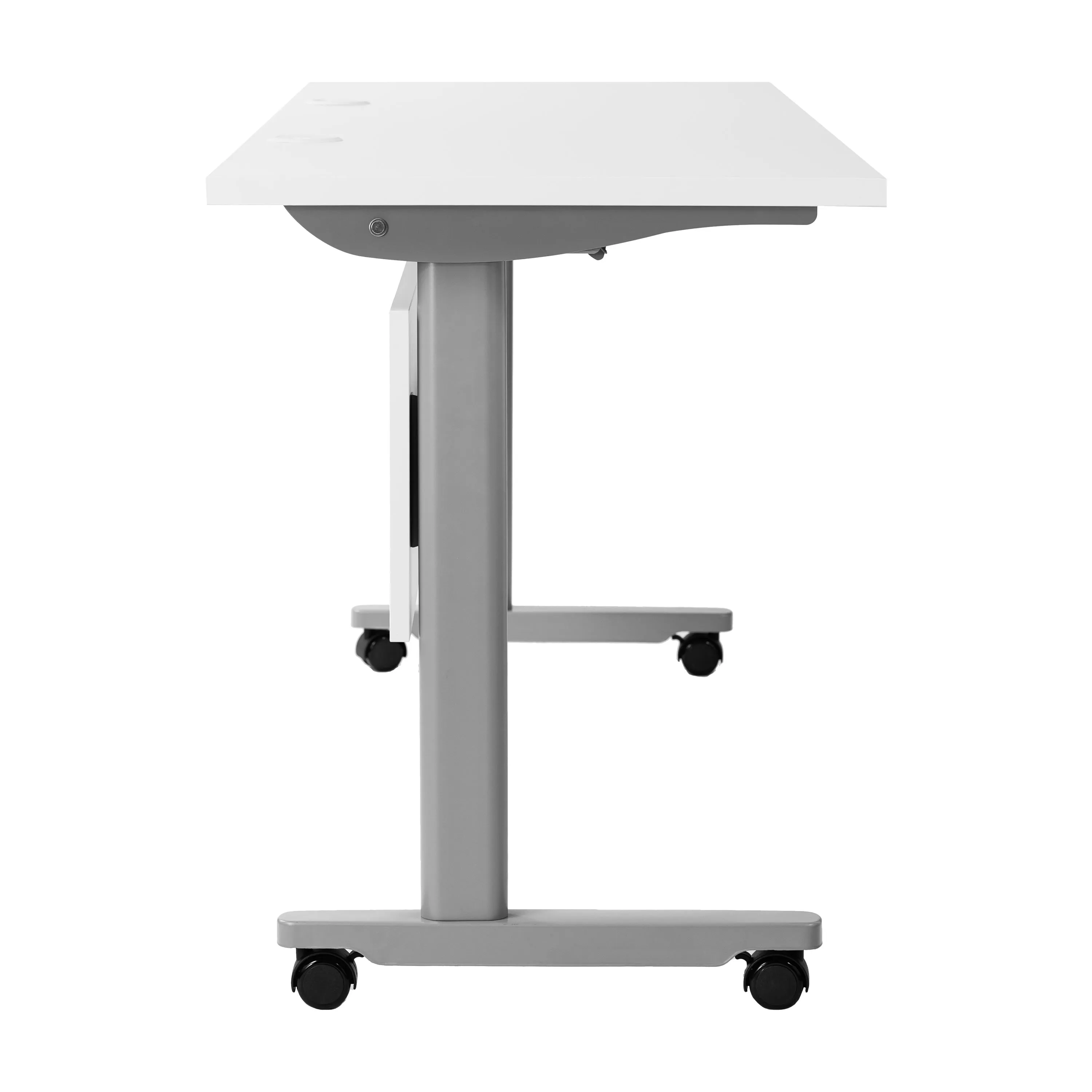 Palmer Commercial Grade Heavy-Duty Nesting Flip Training Table with T-Legs, Modesty Panel, Tabletop, and Frame