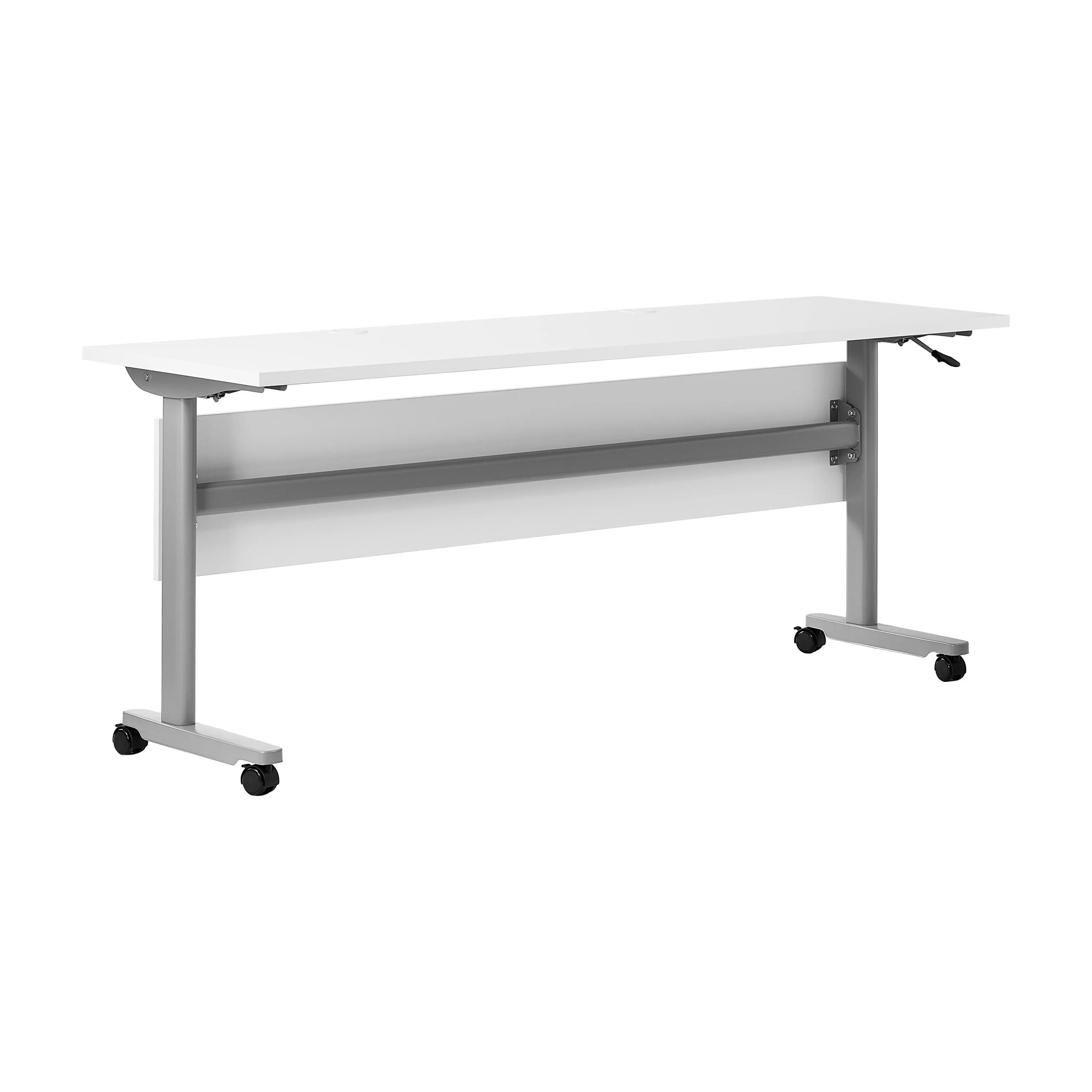 Palmer Commercial Grade Heavy-Duty Nesting Flip Training Table with T-Legs, Modesty Panel, Tabletop, and Frame