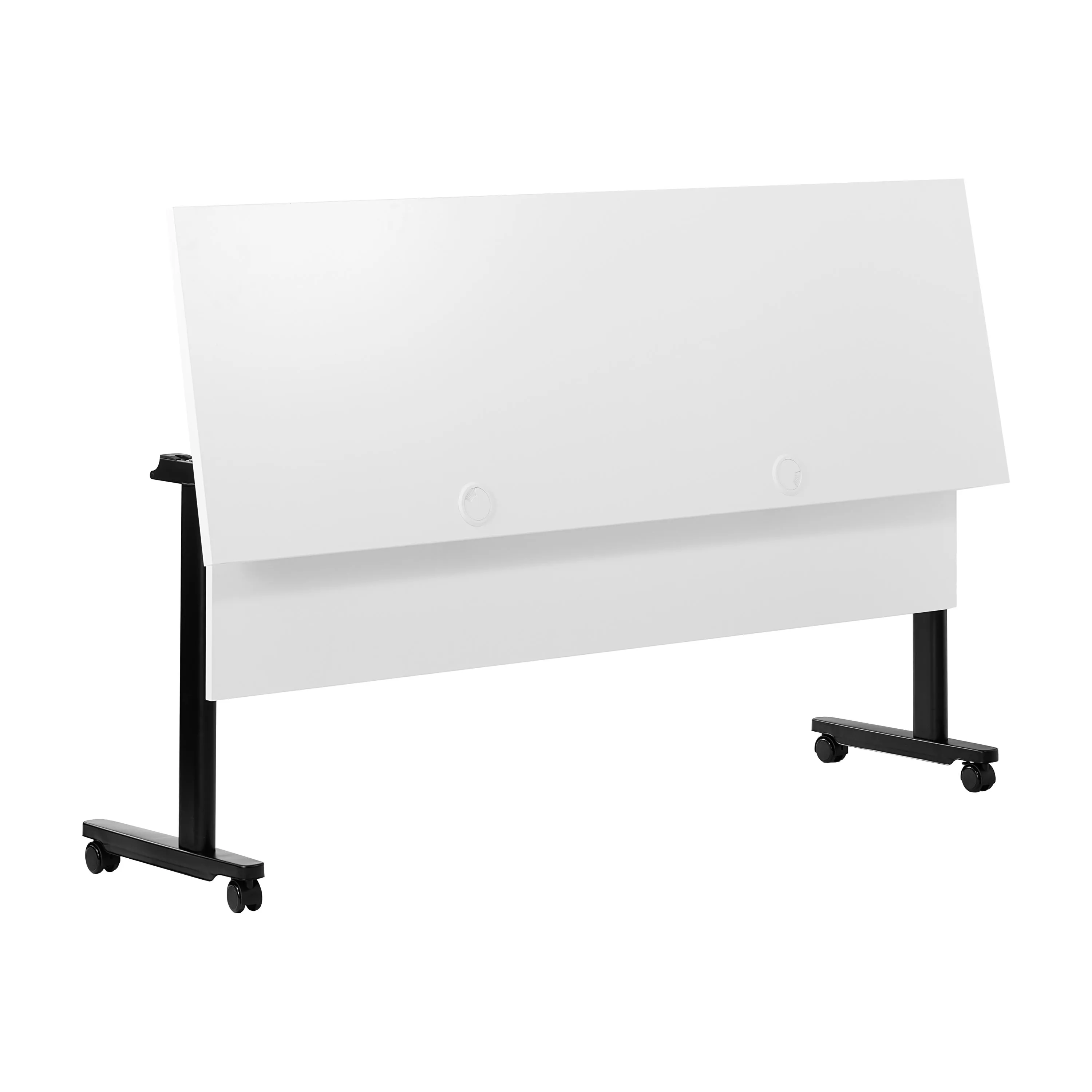 Palmer Commercial Grade Heavy-Duty Nesting Flip Training Table with T-Legs, Modesty Panel, Tabletop, and Frame