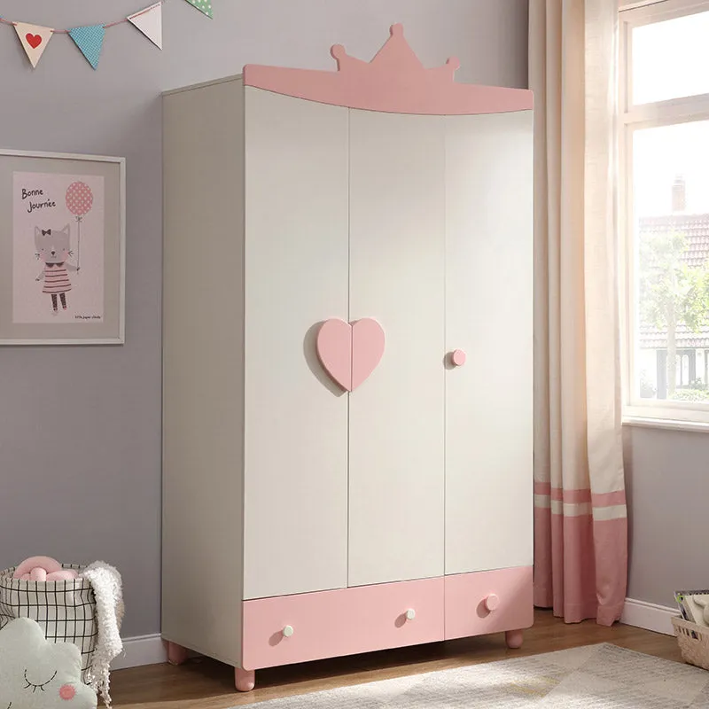 Princess Isabella Pink Wardrobe Cabinet