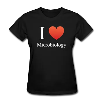 "I ♥ Microbiology" (white) - Women's T-Shirt