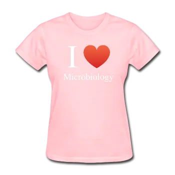 "I ♥ Microbiology" (white) - Women's T-Shirt