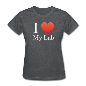 "I ♥ My Lab" (white) - Women's T-Shirt