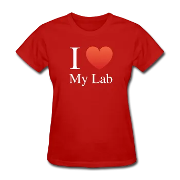 "I ♥ My Lab" (white) - Women's T-Shirt