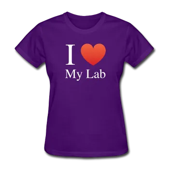 "I ♥ My Lab" (white) - Women's T-Shirt