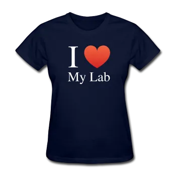 "I ♥ My Lab" (white) - Women's T-Shirt