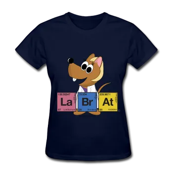 "Lab Rat Periodic Table" (blonde) - Women's T-Shirt