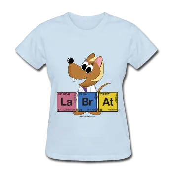 "Lab Rat Periodic Table" (blonde) - Women's T-Shirt