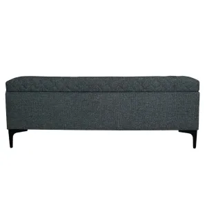 Reece Storage Bench - Charcoal Grey