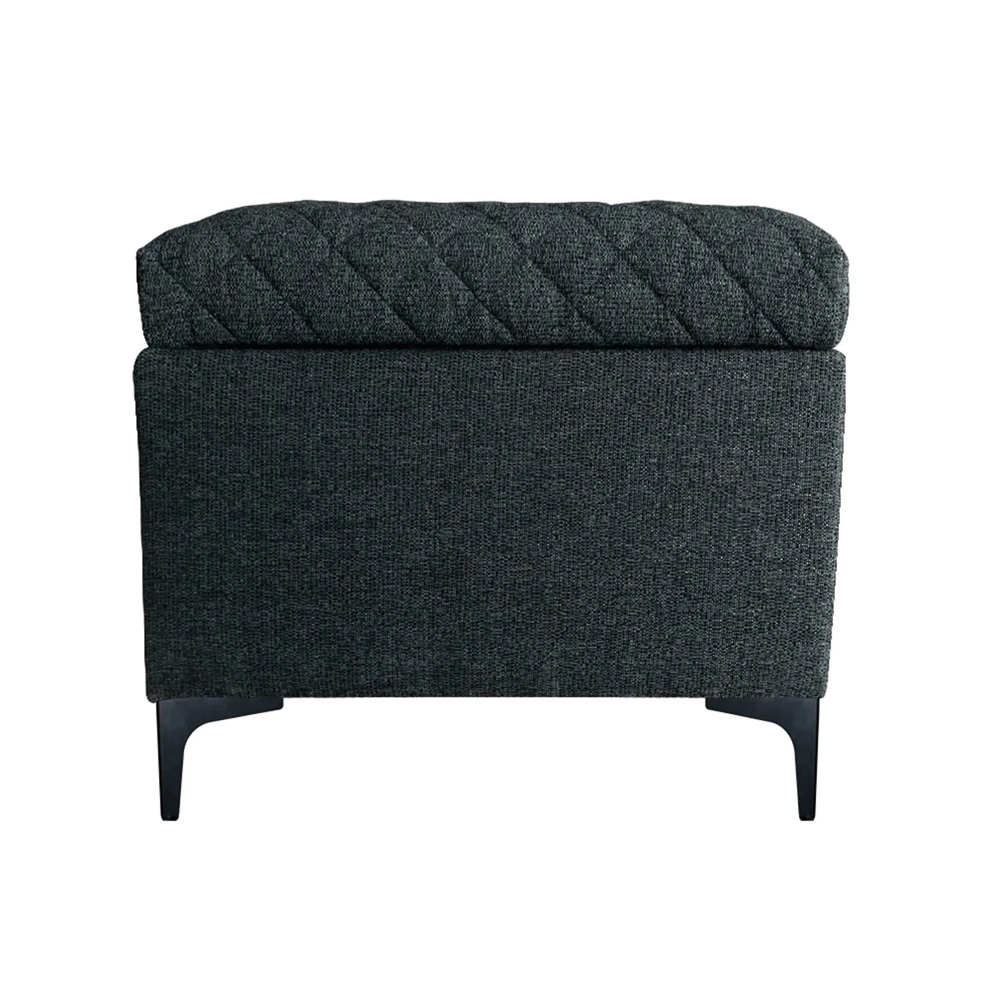 Reece Storage Bench - Charcoal Grey