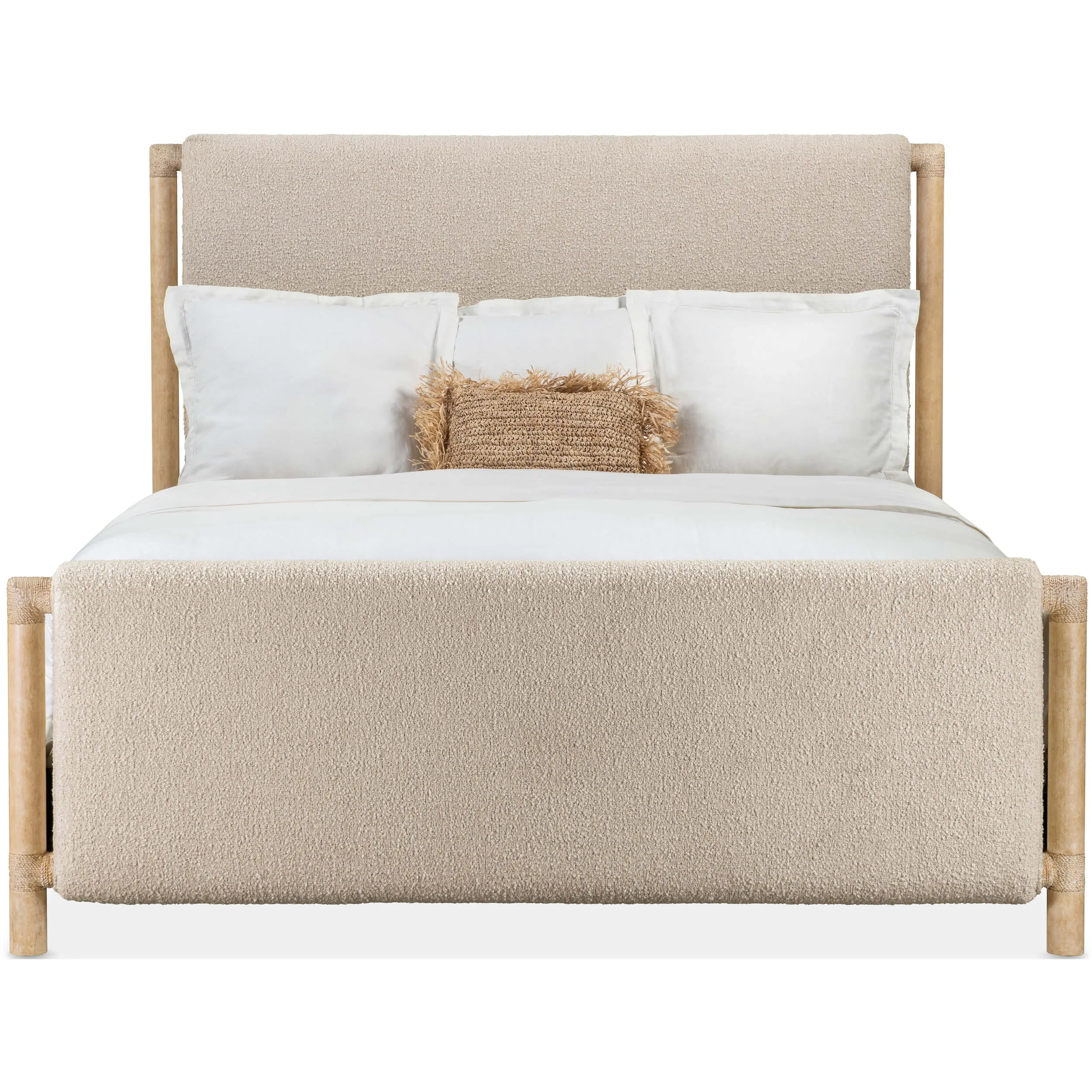 Retreat Upholstered Panel Bed, Neo Cream/Dune