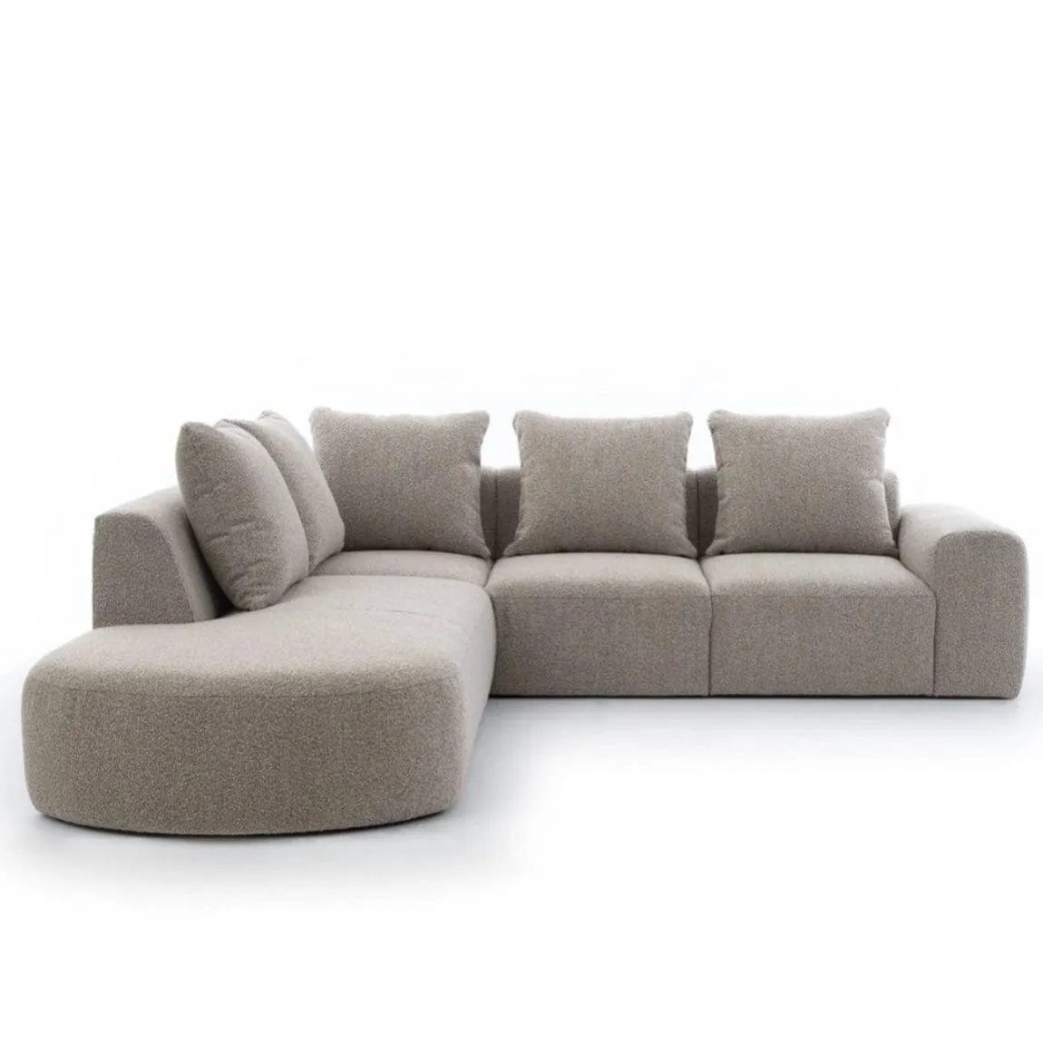 Roma Performance Boucle Sectional Sofa