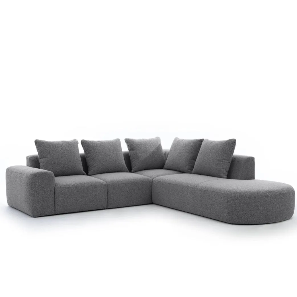 Roma Performance Boucle Sectional Sofa