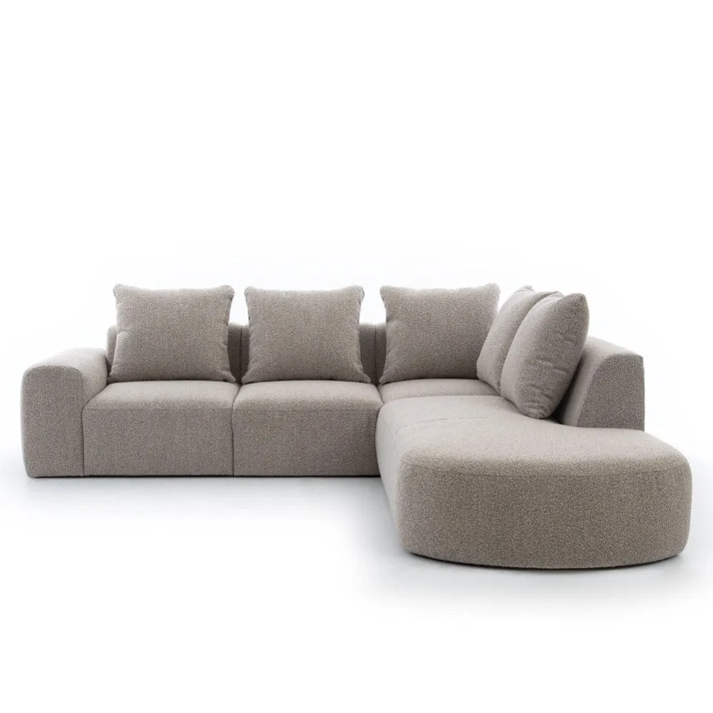 Roma Performance Boucle Sectional Sofa