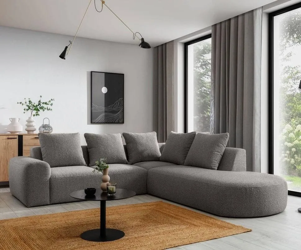 Roma Performance Boucle Sectional Sofa