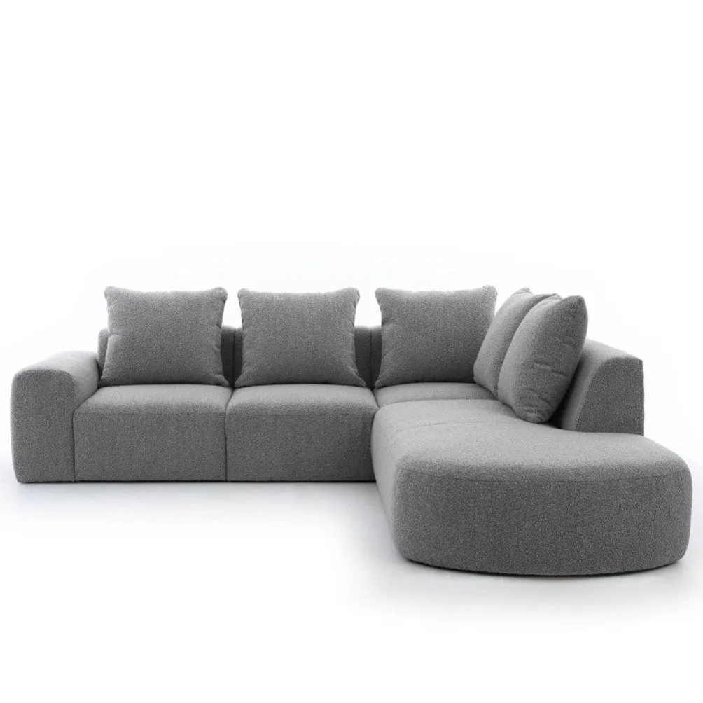 Roma Performance Boucle Sectional Sofa