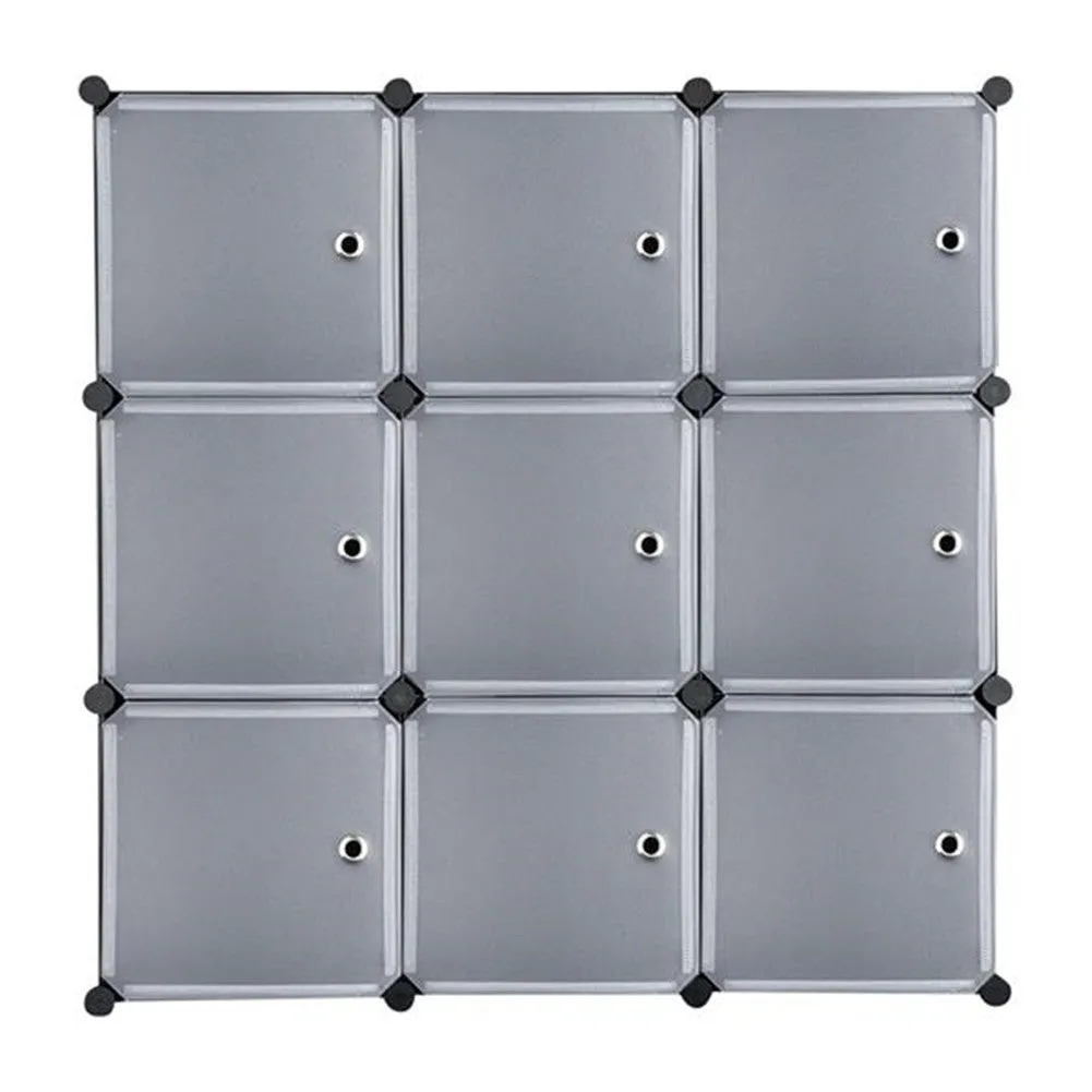 RONSHIN Storage Organizer Diy 9-Cube Storage Shelving With Doors