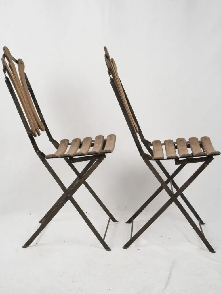 Set of 4 Vintage Foldable Garden Chairs 35¾"