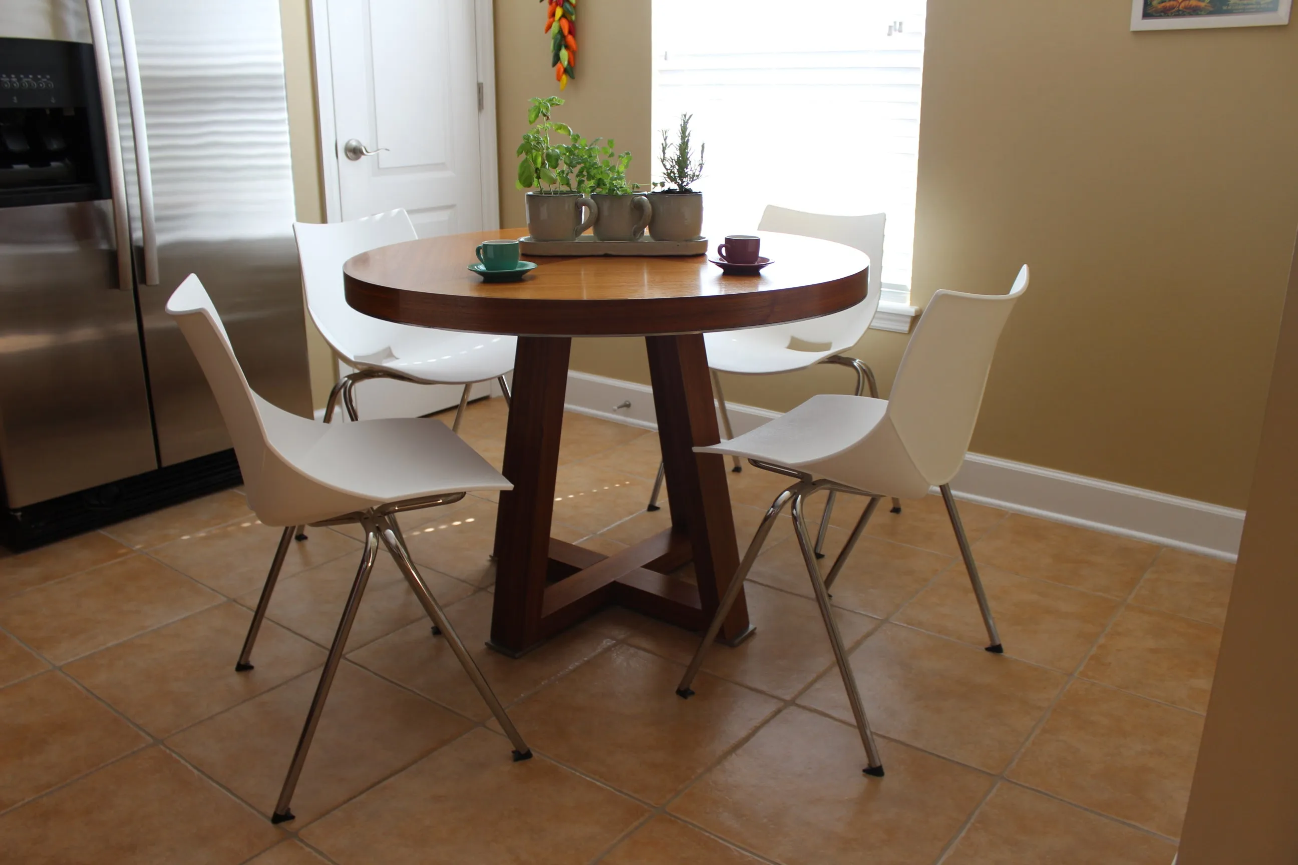 Shell Side or Dining Stackable Chair Plastic Beige (Set of 2) Clearance 2 chairs for $49.95