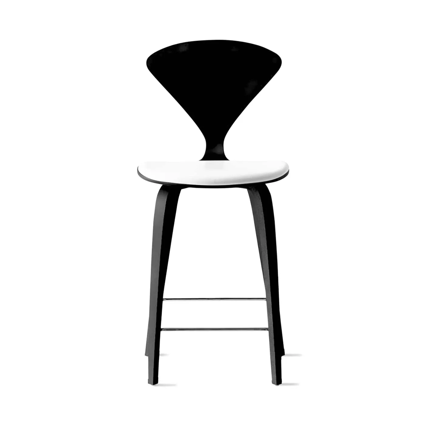 Stool with Wood Base - Upholstered Seat