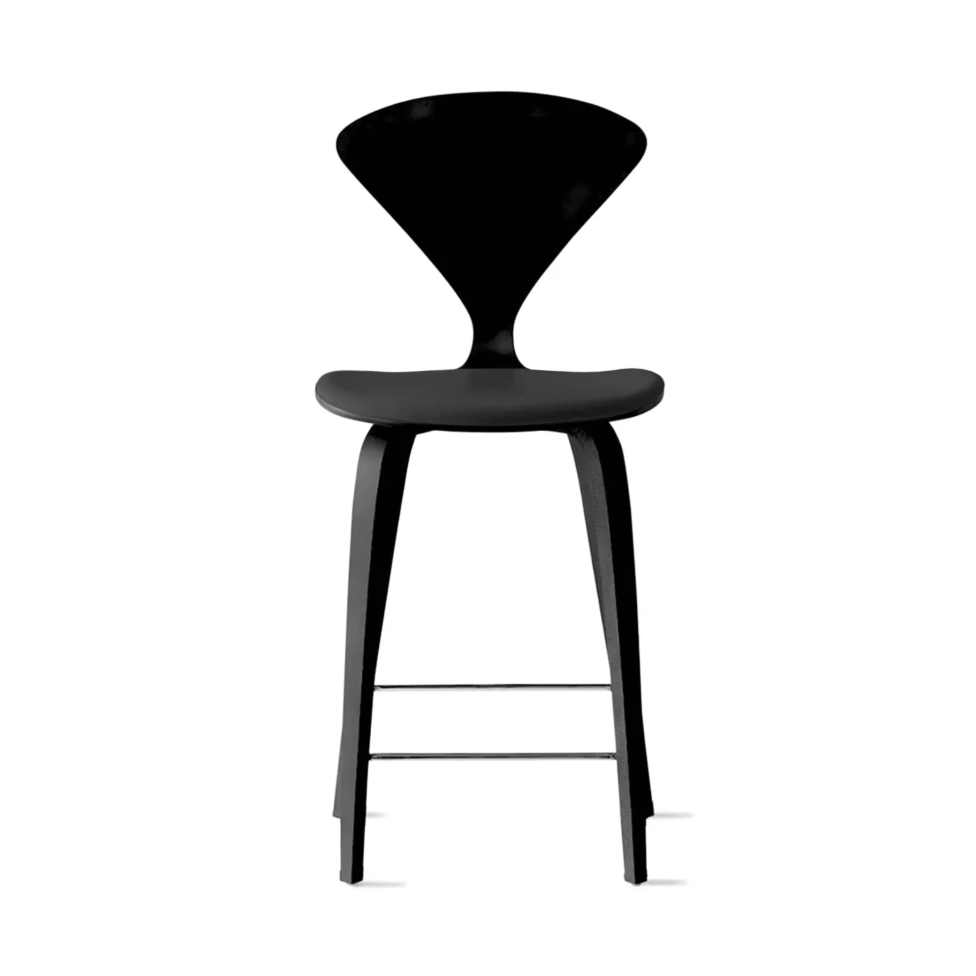 Stool with Wood Base - Upholstered Seat