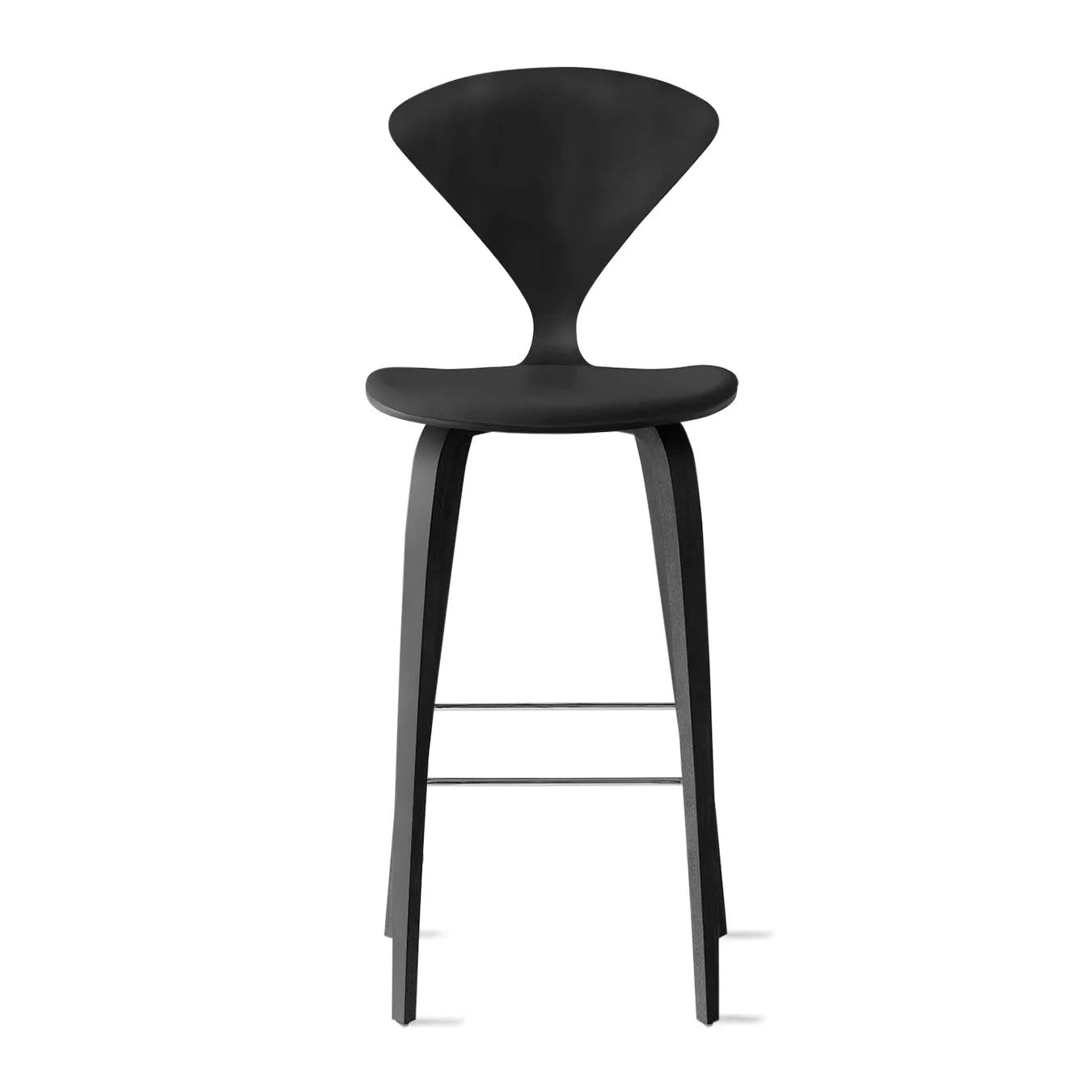 Stool with Wood Base - Upholstered Seat