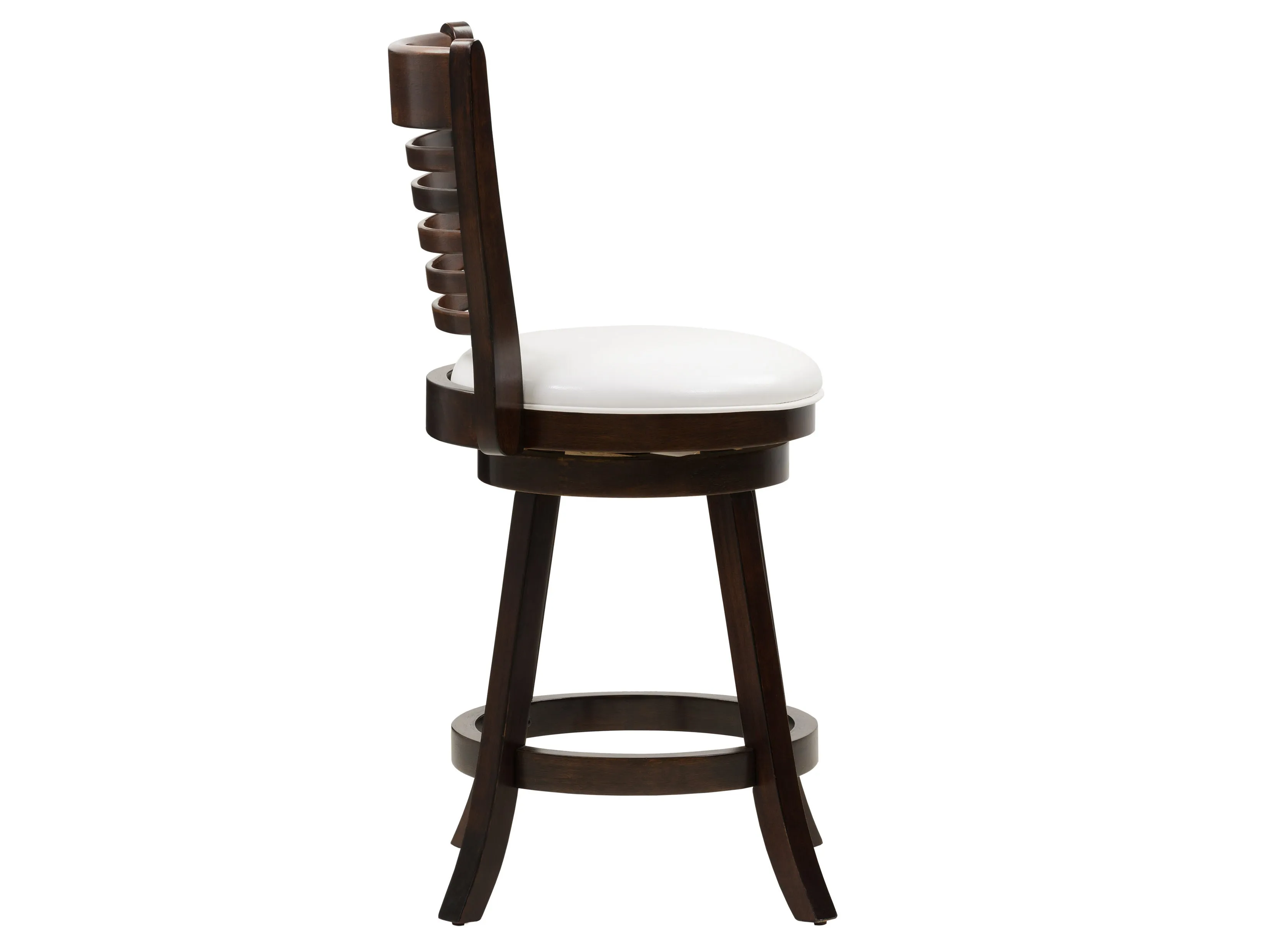 White Counter Height Bar Stools, Set of 2