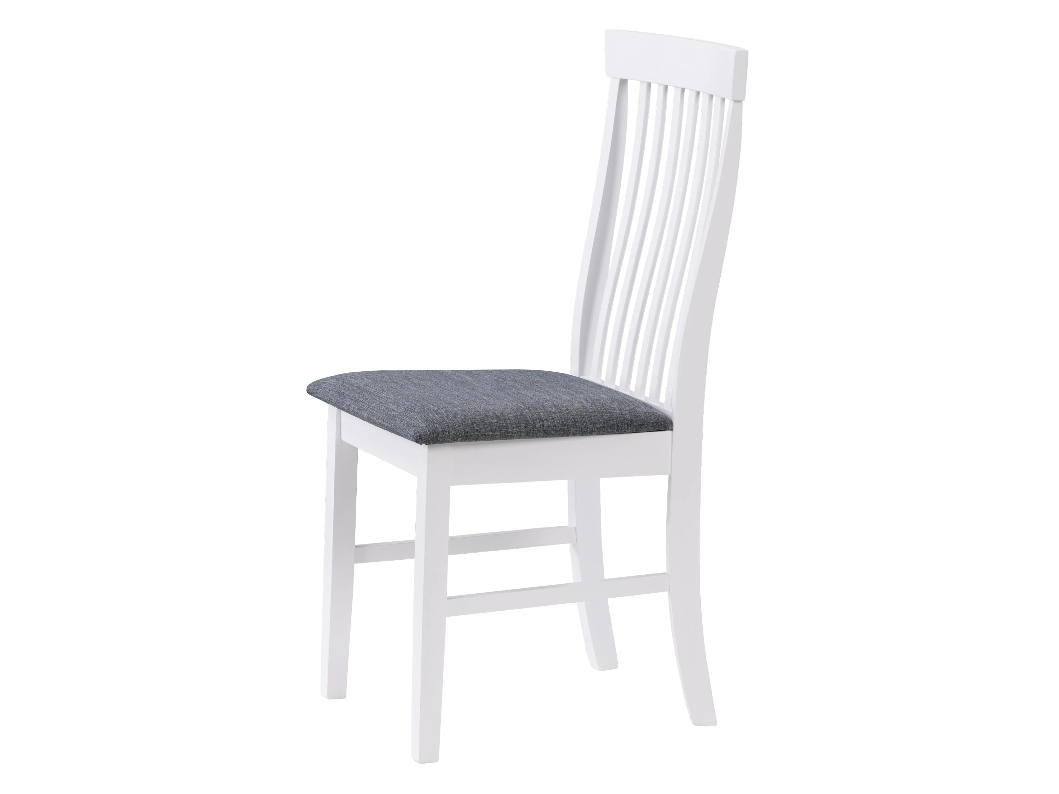 White Wooden Chairs, Set of 2