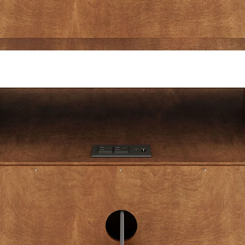 Yoel Hidden Drawer Nightstand with Built-in Outlets