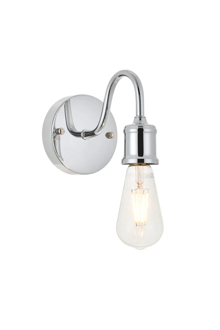 ZC121-LD4028W5C - Living District: Serif 1 light chrome Wall Sconce